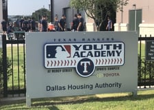 [VIDEO] Texas Rangers MLB Youth Academy Meets FungoMan